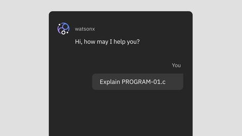 Thumbnail for watsonx Code Assistant for Z - Web Animation (Explain)