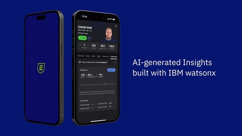 Thumbnail for AI-powered features from IBM watsonx in the ESPN Fantasy app