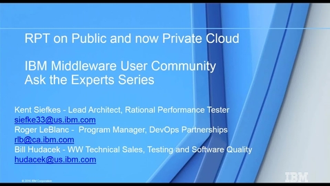Thumbnail for entry Which One is Most Right for You – Performance Testing on Public or Private Cloud?