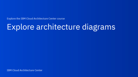 Thumbnail for entry Explore architecture diagrams