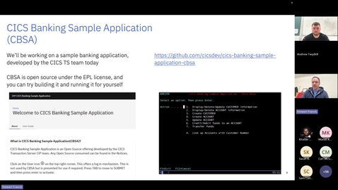Thumbnail for CICS Academy Developing your CICS applications (Part 1) - write, build, debug, and test your application