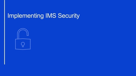 Thumbnail for Unit 18, Section 8: DBCTL Resource Access Security (RAS)