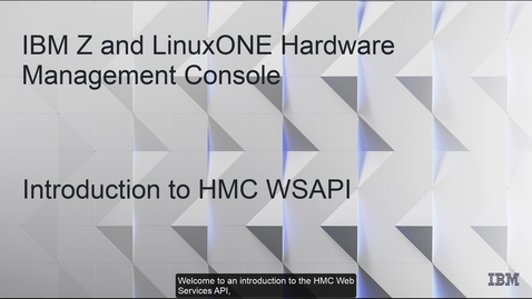 Thumbnail for IBM HMC Web Services API