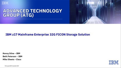Thumbnail for IBM z17 Mainframe Enterprise 32G FICON Storage Solution - Accelerate with ATG