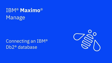 Thumbnail for entry Connecting an IBM Db2 database