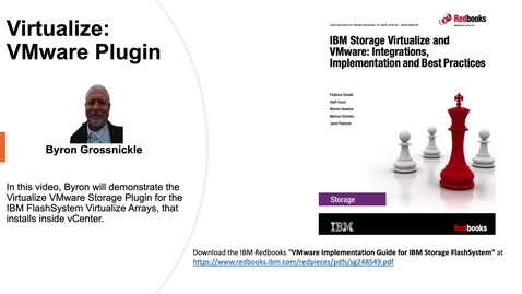 Thumbnail for entry IBM Storage Virtualize: VMware Plugin