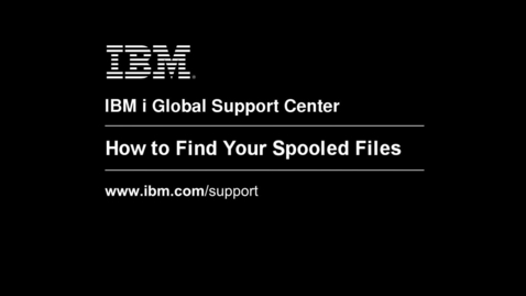 Thumbnail for How to Find Your Spooled Files