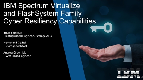 Thumbnail for IBM's SafeGuarded Copy  (SGC) on FlashSystem Arrays, using Spectrum Virtualize