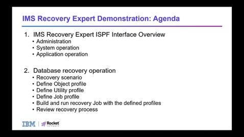 Thumbnail for IMS Recovery Expert Introduction 20250819.mp4