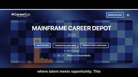 Thumbnail for IBM Z Mainframe Career Depot Demo