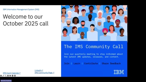 Thumbnail for IMS Community Call - October 2025