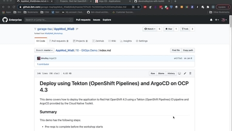 Thumbnail for GitOps with the Cloud Native Toolkit