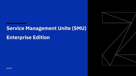 Thumbnail for entry Getting started with IBM Service Management Unite