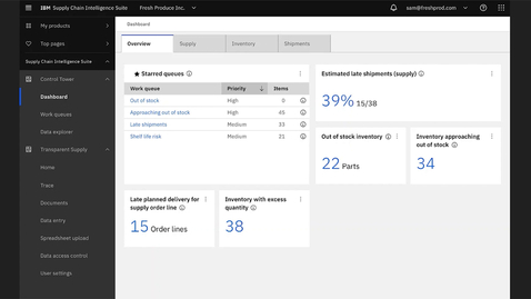 Thumbnail for entry IBM Supply Chain Intelligence Suite Demo