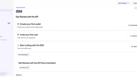 Thumbnail for Wallet Creation - IBM Digital Asset Haven