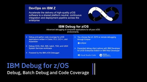 Thumbnail for IBM Debug for z/OS