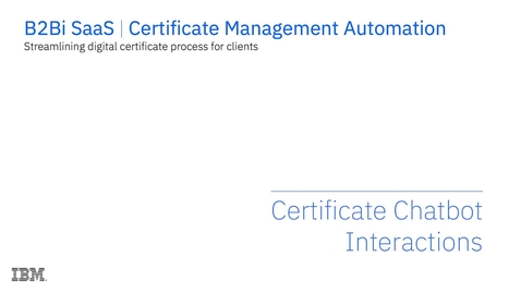 Thumbnail for Certificate Chatbot Interactions