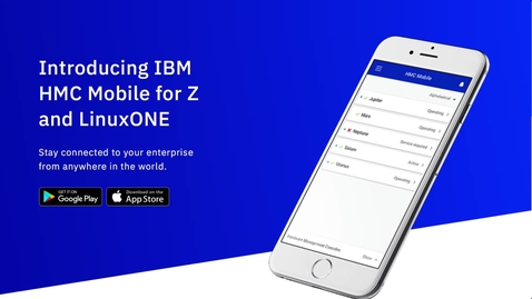 Thumbnail for entry IBM HMC Mobile – New features