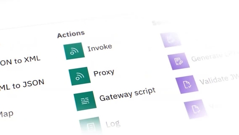 Thumbnail for API Connect animated UI leadspace - right