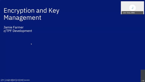 Thumbnail for entry z/TPF Internship: Encryption and Key Management