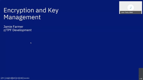 Thumbnail for z/TPF Internship: Encryption and Key Management