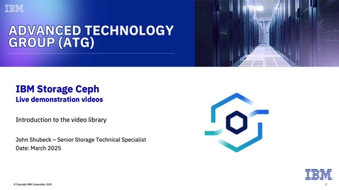 Thumbnail for Ceph Demo Introduction