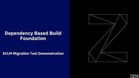 Thumbnail for entry IBM Dependency Based Build Course; Migrating SCLM to Git Demo