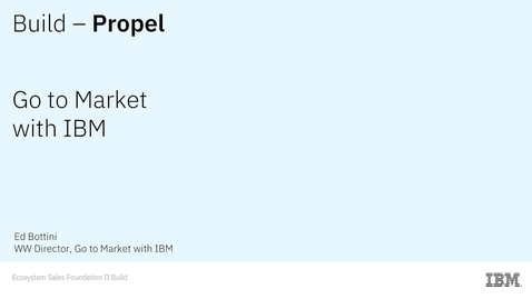 Thumbnail for Go to Market with IBM