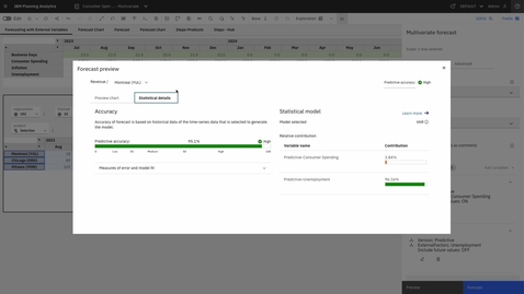 Thumbnail for AI-based forecasting in IBM Planning Analytics