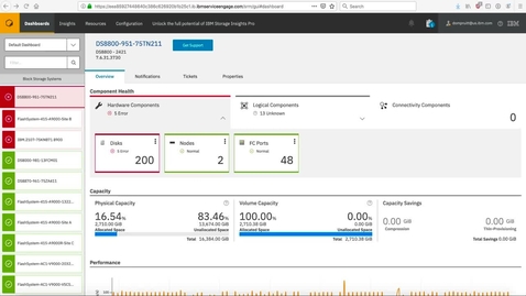Thumbnail for IBM Storage Insights Demonstration