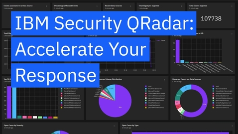 Thumbnail for entry IBM Security QRadar로 대응 시간 단축