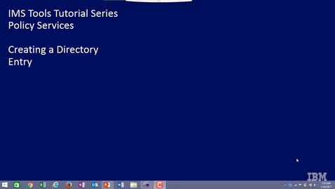 Thumbnail for IMS Tools: Defining users who can receive exception notification messages