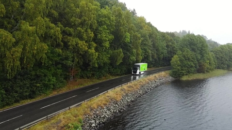 Thumbnail for Nu kör tunga ellastbilen ut i Sverige