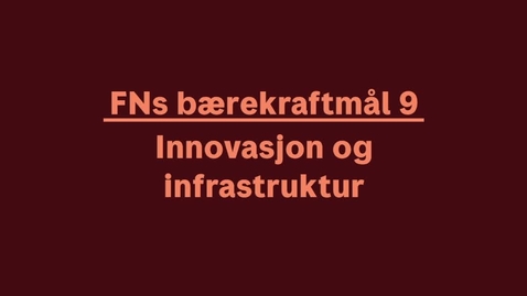 Thumbnail for Innovasjon og infrastruktur