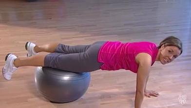 Video Plank with fitness ball Mayo Clinic