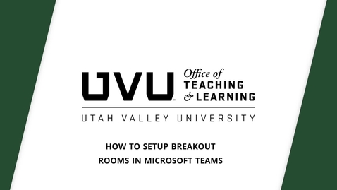 Thumbnail for How to Create Breakout Rooms