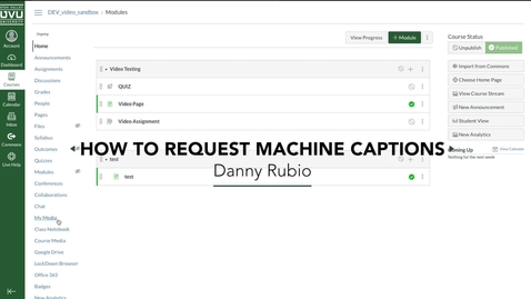 Thumbnail for How to request machine captions