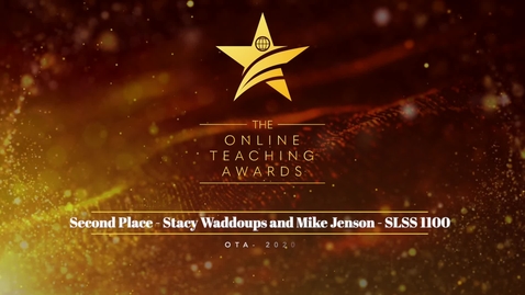 Thumbnail for 2020 Online Teaching Awards - Second Place Winner