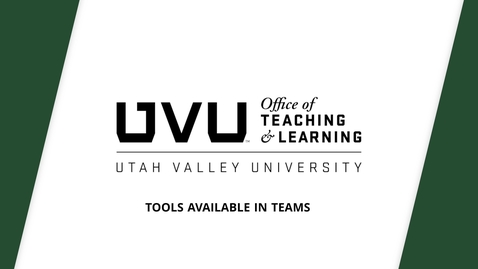 Thumbnail for Tools available in teams