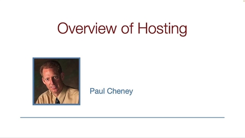 Thumbnail for entry 1720_01a Hosting Overview.mp4
