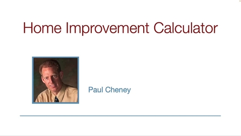 Thumbnail for 1720_04a Home Improvement Calculator Overview