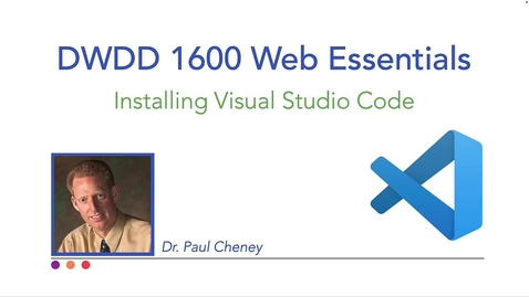 Thumbnail for 1600_2e-Installing VS Code