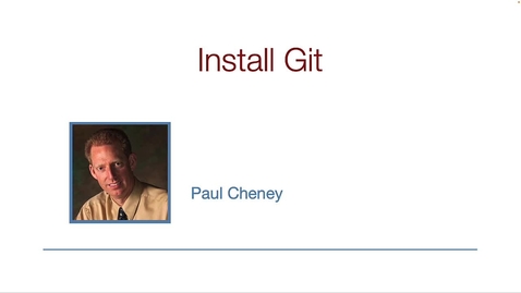 Thumbnail for entry 1720_01d Install GIT Tools.mp4