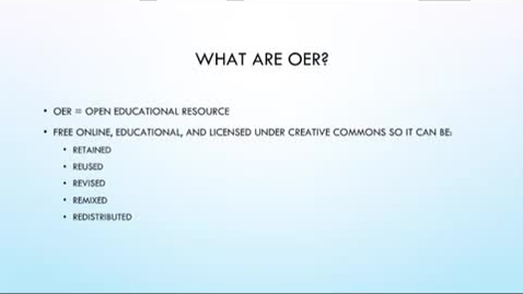 Thumbnail for entry OER Bootcamp 0 - What OERs Are And Why They're Important