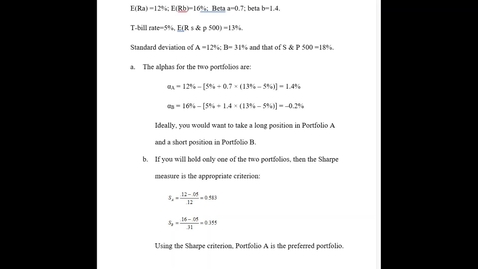 Thumbnail for FSMA4010 Chapter 18 Problem 8