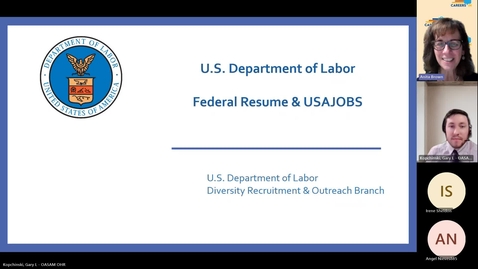 Thumbnail for entry Creating a Resume for Federal Jobs and Navigating USAJOBS