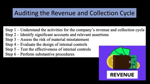 Thumbnail for Substantive Procedures for the Revenue and Collection Cycle - ACCT 4015