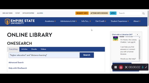 Thumbnail for How to Request Full-Text Articles using OneSearch