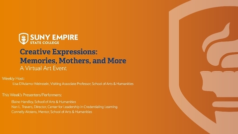 Thumbnail for Creative Expressions: Memories, Mothers, and More - May 14, 2020