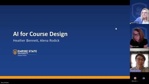 Thumbnail for AI for Course Design